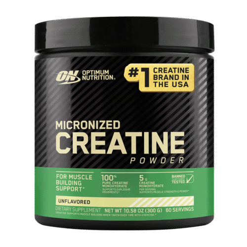 Optimum Nutrition Micronized Creatine Monohydrate Powder, Unflavored, Keto Friendly, 60 Servings