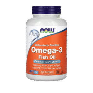Now Molecularly Distilled Omega-3 Fish Oil 200 Softgels