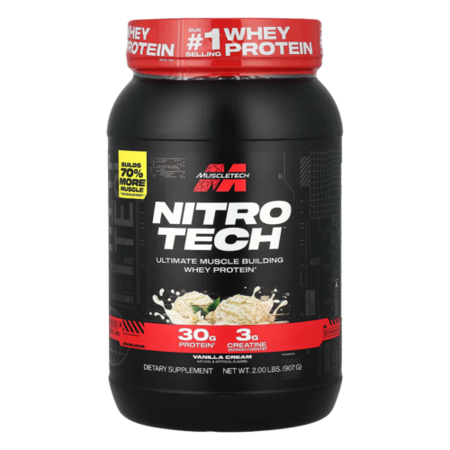 Nitro-Tech™ Whey Protein, Vanilla Cream, 2.21 lbs (1 kg)