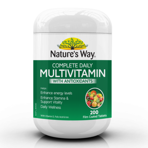 NATURE’S WAY COMPLETE DAILY MULTIVITAMIN – 200 TABLETS
